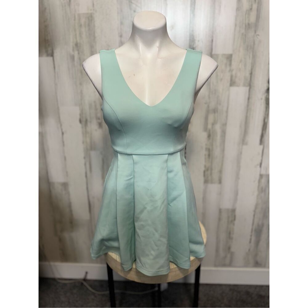 Windsor blue fit and flare dress